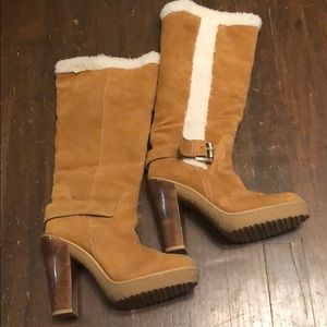 MICHAEL by Michael Kors camel suede boots